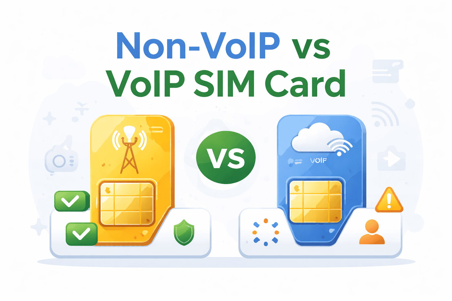Difference Between Non-VoIP vs VoIP SIM Card (Simple Guide for 2026)